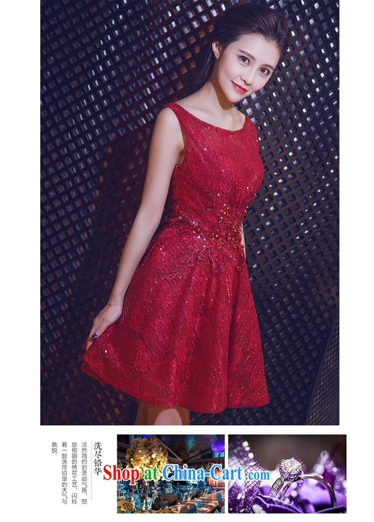 Love Life new, summer 2015 Korean sweet field shoulder-neck 100 hem dresses bridal wedding dress uniform toast bridesmaid evening dress wine red XXL pictures, price, brand platters! Elections are good character, the national distribution, so why buy now enjoy more preferential! Health