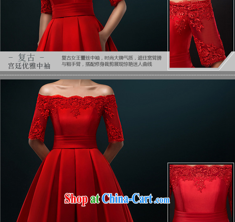The Greek, Mona Lisa (XILUOSHA) bridal dresses summer Satin bows in serving the cuff long in Europe and dress a shoulder wedding dresses spring 2015 wine red XXL pictures, price, brand platters! Elections are good character, the national distribution, so why buy now enjoy more preferential! Health