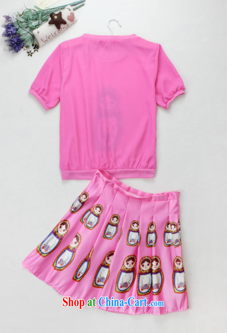 Summer and stylish high-end female new stamp Avatar short-sleeve shirt T skirt Kit 8523 pink M pictures, price, brand platters! Elections are good character, the national distribution, so why buy now enjoy more preferential! Health
