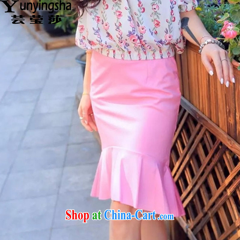 Soon Elizabeth Anna 2015 summer new women with a field for floral T-shirt stylish package and crowsfoot skirts beauty package dress skirt L 9330 photo color L Yun-ying, Elizabeth, and shopping on the Internet
