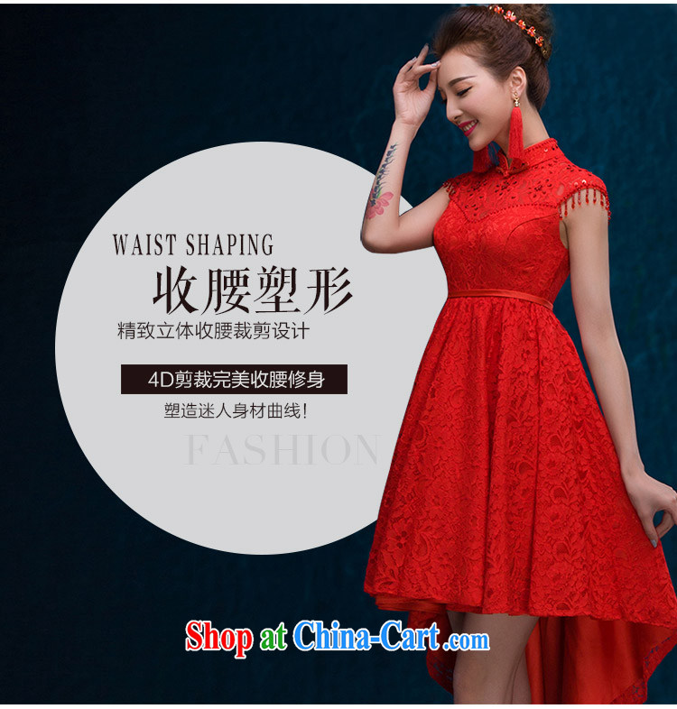 Toasting service 2015 new bride summer pregnant women high-waist dresses red short lace wedding bridal evening dress female Red M pictures, price, brand platters! Elections are good character, the national distribution, so why buy now enjoy more preferential! Health