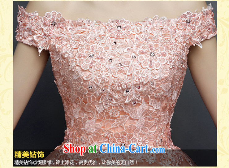2015 spring and summer new bridesmaid dresses small skirt the Field shoulder short bows serving women evening dress performances wedding dress pleasant bride meat pink B M, pictures, price, brand platters! Elections are good character, the national distribution, so why buy now enjoy more preferential! Health