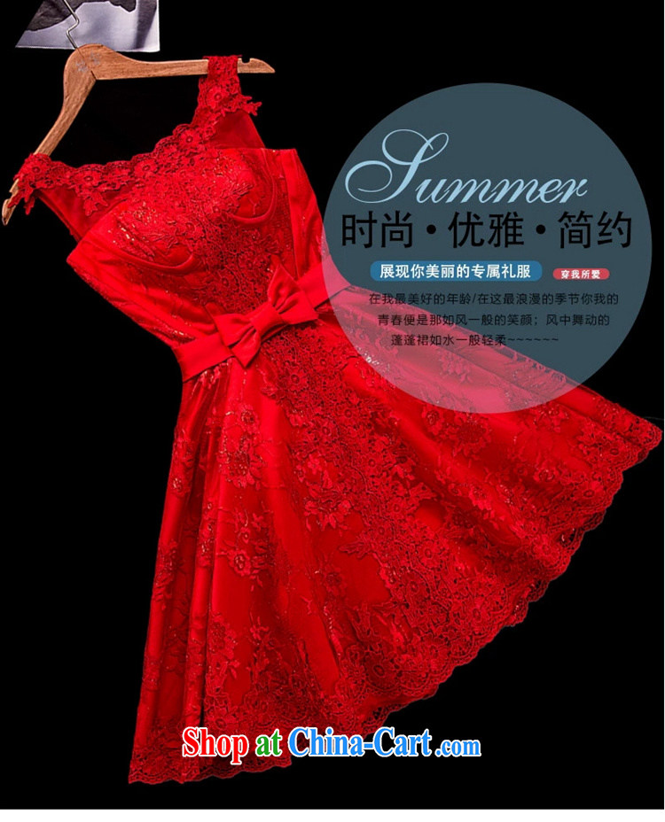 Time his red dress 2015 summer bridal wedding bridesmaid dress new wedding dresses small short bows serving summer evening dress dress red XXL pictures, price, brand platters! Elections are good character, the national distribution, so why buy now enjoy more preferential! Health