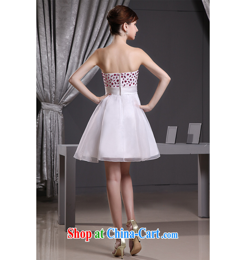 The beautiful yarn 2015 new erase chest bridal wedding bridesmaid sweet short skirts of Yuan beauty graphics thin strap bow tie with drilling new products listing pictures, price, brand platters! Elections are good character, the national distribution, so why buy now enjoy more preferential! Health