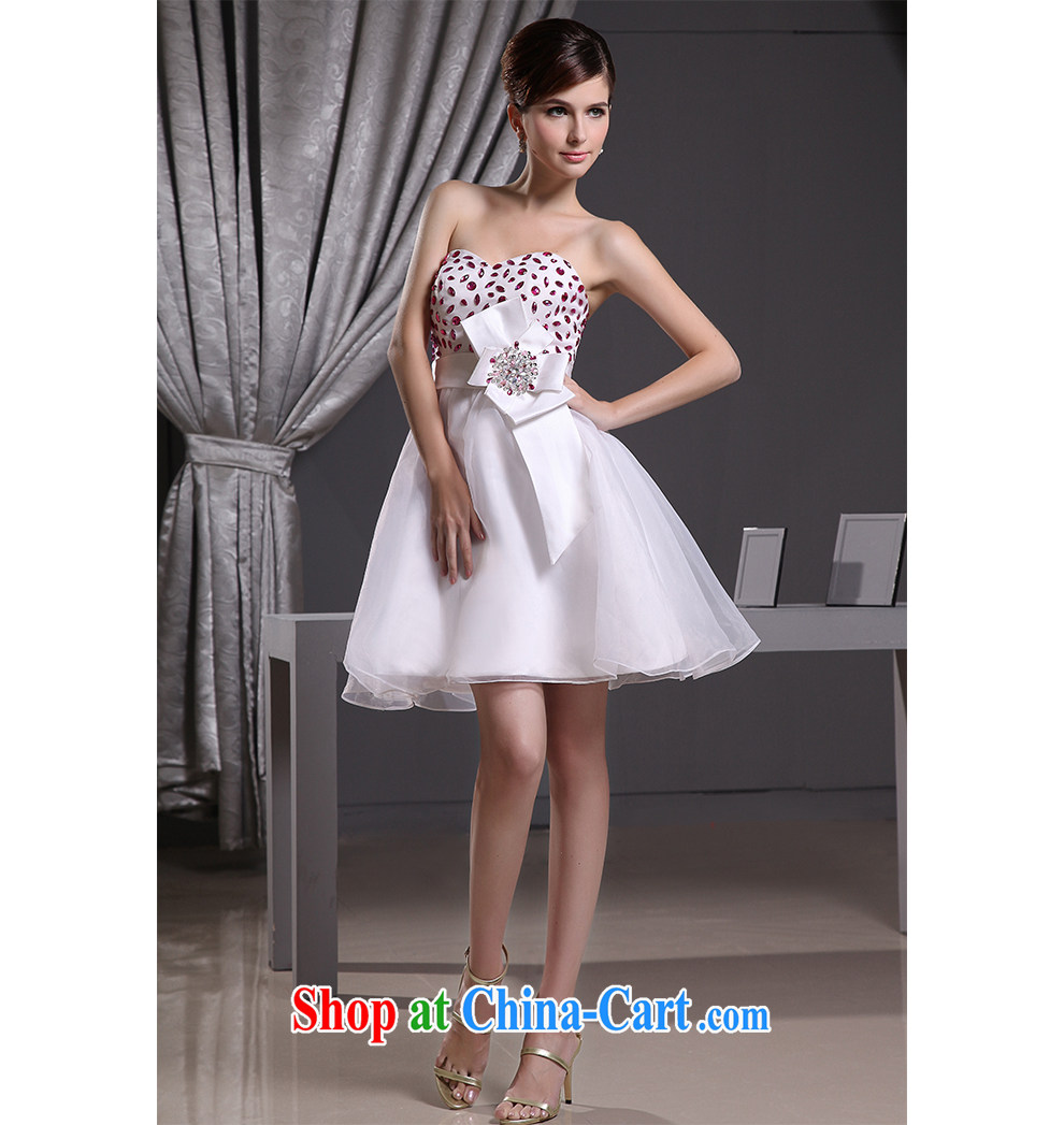 The beautiful yarn 2015 new erase chest bridal wedding bridesmaid sweet short skirts of Yuan beauty graphics thin strap bow tie with drilling new products listing pictures, price, brand platters! Elections are good character, the national distribution, so why buy now enjoy more preferential! Health