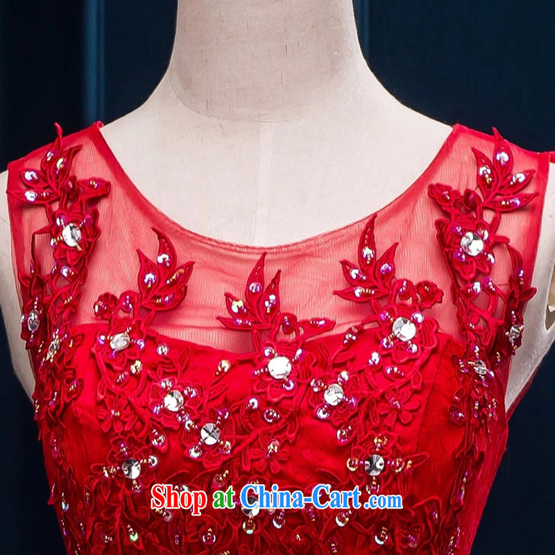 Syria Time 2015 new small dress red bridal toast serving short, married women dress lace dresses summer dresses small female Red XXL, time, and shopping on the Internet