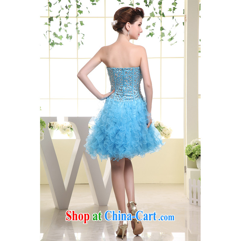 The beautiful yarn new luxury with drill Mary Magdalene Beauty Chest small short skirts and Stylish European and American, zip bride 2015 new bridesmaid dress factory outlets, and beautiful yarn (nameilisha), online shopping