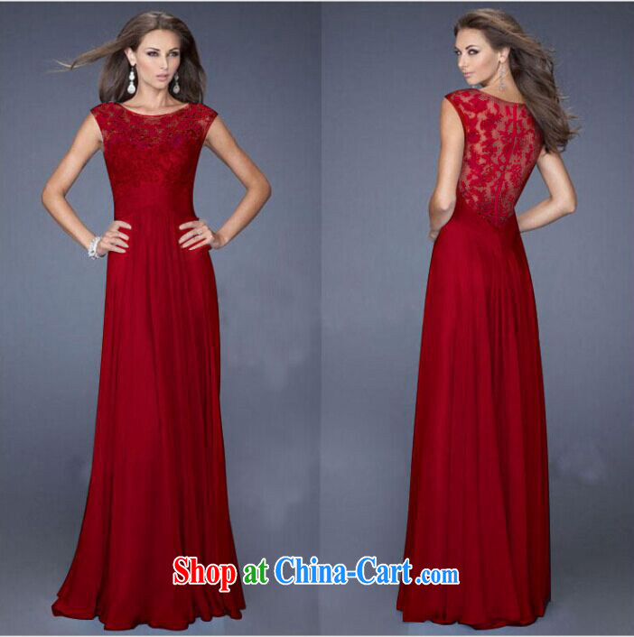 2015 European and American sense of beauty light blue lace spell snow woven back zipper sexy dress red L pictures, price, brand platters! Elections are good character, the national distribution, so why buy now enjoy more preferential! Health