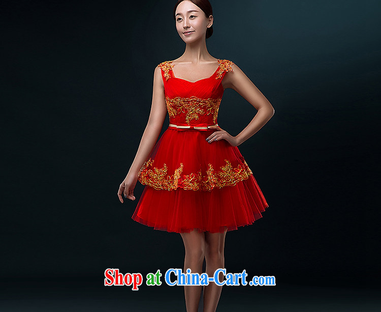 The Greek, Mona Lisa (XILUOSHA) married his toast summer short bridal gown hanging with shoulders red banquet dress fashion 2015 New Red XXL pictures, price, brand platters! Elections are good character, the national distribution, so why buy now enjoy more preferential! Health