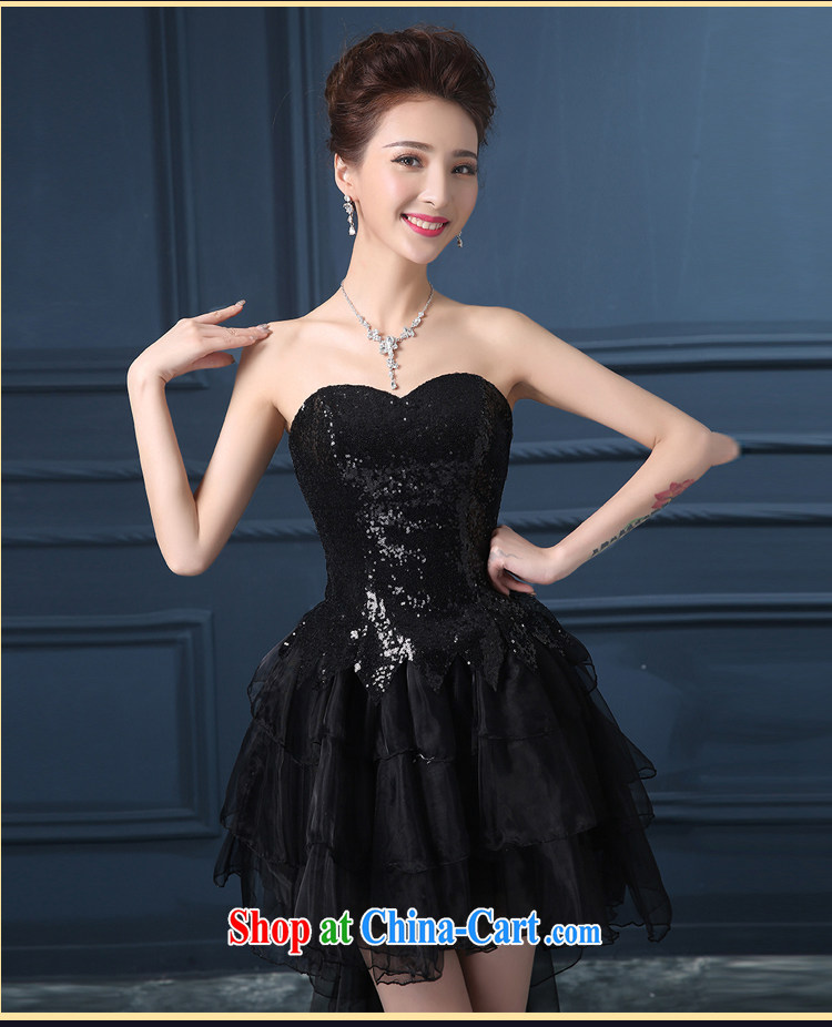 Summer 2015 new erase chest larger graphics thin short bridal wedding banquet dress the show service black S Suzhou shipping pictures, price, brand platters! Elections are good character, the national distribution, so why buy now enjoy more preferential! Health