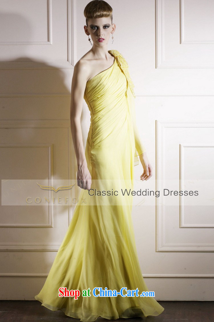Creative Fox yellow ramp shoulder cuff stage. The annual dress exhibition dress beauty long red carpet dress elegant long skirt 80,869 yellow S pictures, price, brand platters! Elections are good character, the national distribution, so why buy now enjoy more preferential! Health