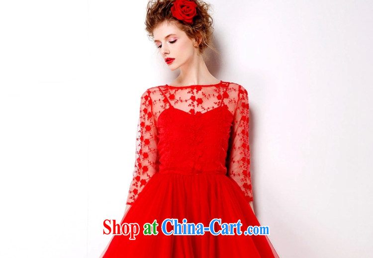 The warm red embroidered dresses 2015 retro lace red petticoat bridal 9M large long skirt dress 7072 red XL pictures, price, brand platters! Elections are good character, the national distribution, so why buy now enjoy more preferential! Health