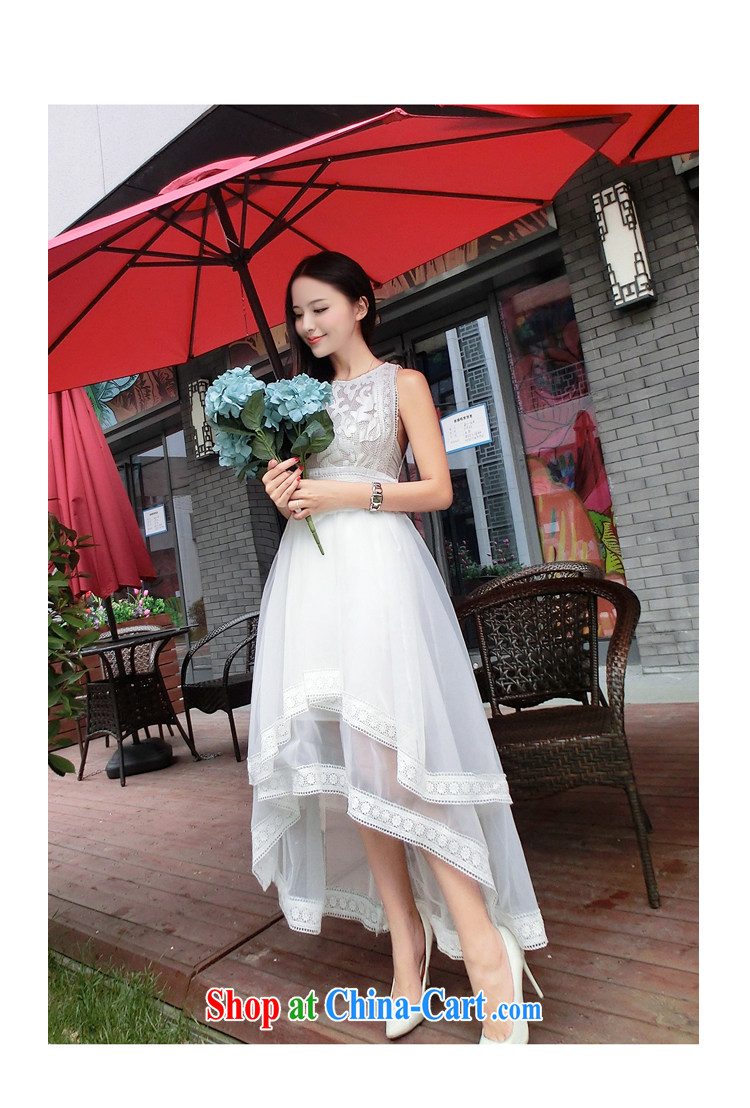 Led by 2015 summer New Custom Korean fashion style dress dresses three-dimensional grid embroidered shaggy dress white L pictures, price, brand platters! Elections are good character, the national distribution, so why buy now enjoy more preferential! Health