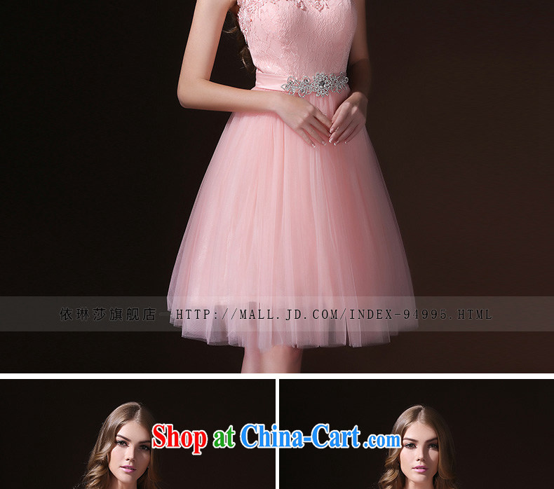 Bridal toast service 2015 spring and summer new short stylish evening dress with lace graphics thin sister dress bridesmaid clothing pink tailored Advisory Service pictures, price, brand platters! Elections are good character, the national distribution, so why buy now enjoy more preferential! Health