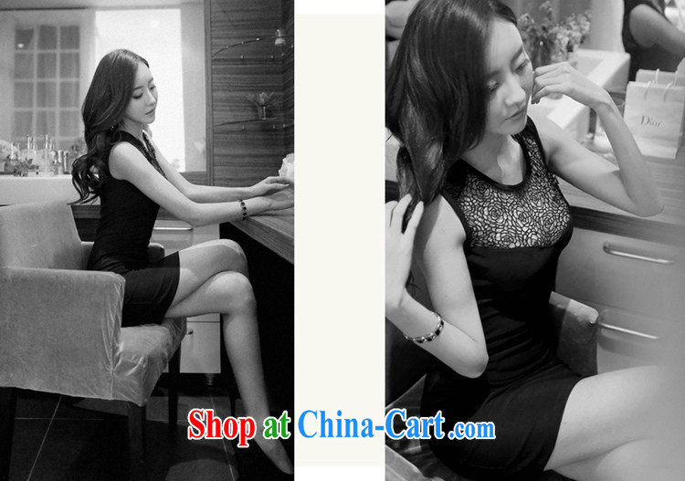 Ryan, the 2015 summer New Name-yuan Openwork lace fluoroscopy with a sleeveless tight my store female sexy package and dress short black dress XL pictures, price, brand platters! Elections are good character, the national distribution, so why buy now enjoy more preferential! Health