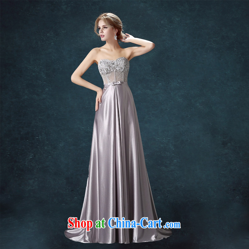 Connie focus 2015 spring and summer new summer toast service upscale moderator erase chest dress long, annual beauty dress female silver tailored does not return focus, Connie (JIAONI), online shopping