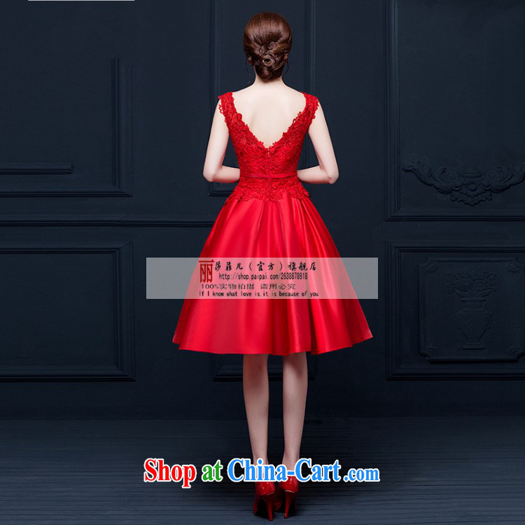 Love so Pang summer new, upscale bridal toast serving red dress short lace graphics thin marriage small dress skirt champagne color customer size will do not support replacement pictures, price, brand platters! Elections are good character, the national distribution, so why buy now enjoy more preferential! Health