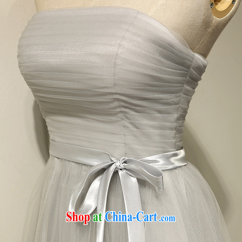 bridesmaid clothing summer short, 2015 spring and summer new wedding banquet dress sister in Korea after graduating from version small dress blue skirt is tailored to contact customer service, pure bamboo love yarn, shopping on the Internet