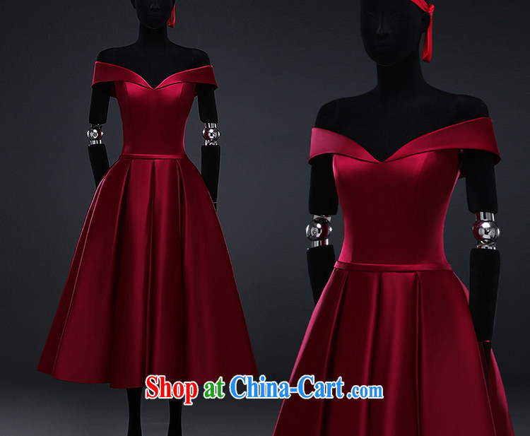 The Greek, Elizabeth (XILUOSHA) satin dress wine red dress a shoulder bridal banquet toast in their long, V for 2015 new summer wine red XXL pictures, price, brand platters! Elections are good character, the national distribution, so why buy now enjoy more preferential! Health