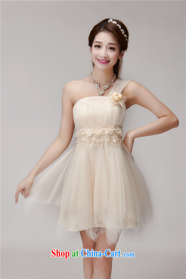 Connie snow in plain bridesmaid service 2015 new bridesmaid dresses in banquet dress sister skirt short, small dress summer 955 white L pictures, price, brand platters! Elections are good character, the national distribution, so why buy now enjoy more preferential! Health