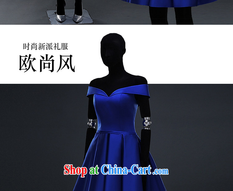 The Greek, Mona Lisa (XILUOSHA) bridal gown satin dress in 2015, the Summer royal blue banquet toast wedding clothes dress the Field shoulder Po blue XXL pictures, price, brand platters! Elections are good character, the national distribution, so why buy now enjoy more preferential! Health
