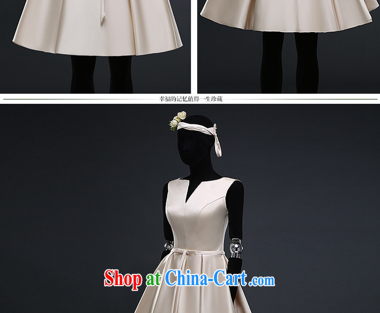The Greek, Mona Lisa (XILUOSHA) bridal gown Satin wedding toast serving summer short, Champagne colored dress girls 2015 new banquet dress champagne color XXL pictures, price, brand platters! Elections are good character, the national distribution, so why buy now enjoy more preferential! Health
