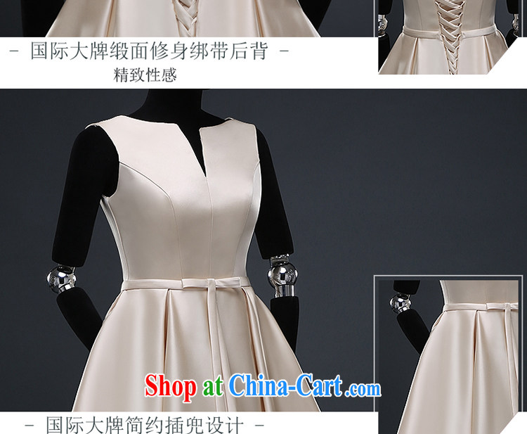 The Greek, Mona Lisa (XILUOSHA) bridal gown Satin wedding toast serving summer short, Champagne colored dress girls 2015 new banquet dress champagne color XXL pictures, price, brand platters! Elections are good character, the national distribution, so why buy now enjoy more preferential! Health