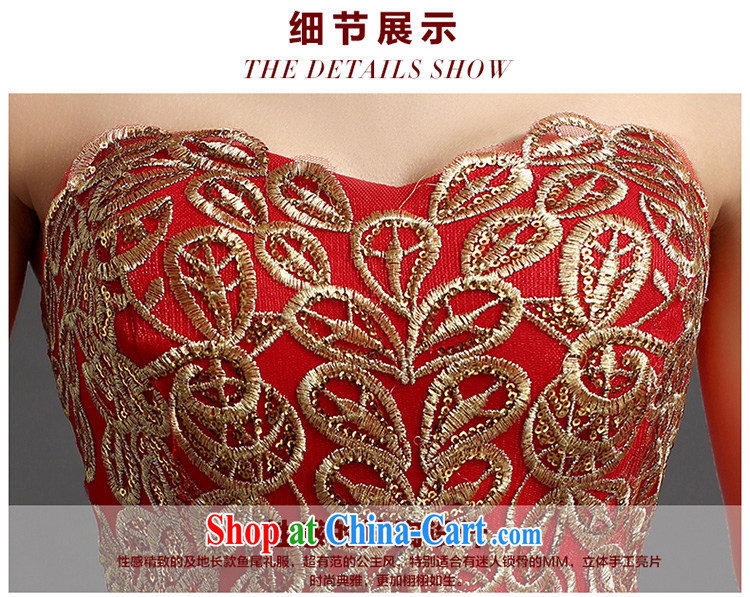 Beautiful ornaments 2015 new bride toast serving long erase chest at Merlion dress moderator performance service dress Red. Contact Customer Service pictures, price, brand platters! Elections are good character, the national distribution, so why buy now enjoy more preferential! Health