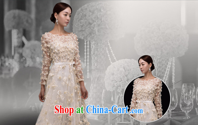 The Greek, Mona Lisa (XILUOSHA) dress girls long-sleeved summer evening dress 2015 new bows bridal toast clothing stylish wedding dress long, champagne color XXL pictures, price, brand platters! Elections are good character, the national distribution, so why buy now enjoy more preferential! Health