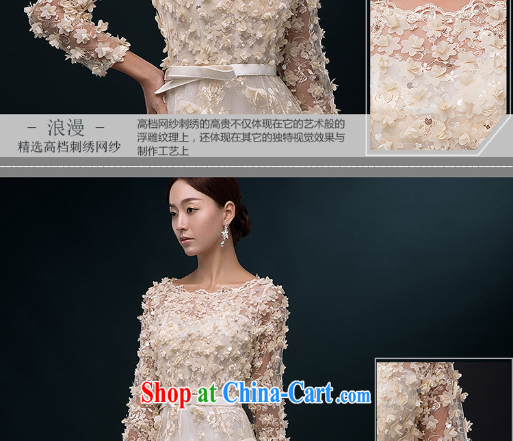 The Greek, Mona Lisa (XILUOSHA) dress girls long-sleeved summer evening dress 2015 new bows bridal toast clothing stylish wedding dress long, champagne color XXL pictures, price, brand platters! Elections are good character, the national distribution, so why buy now enjoy more preferential! Health