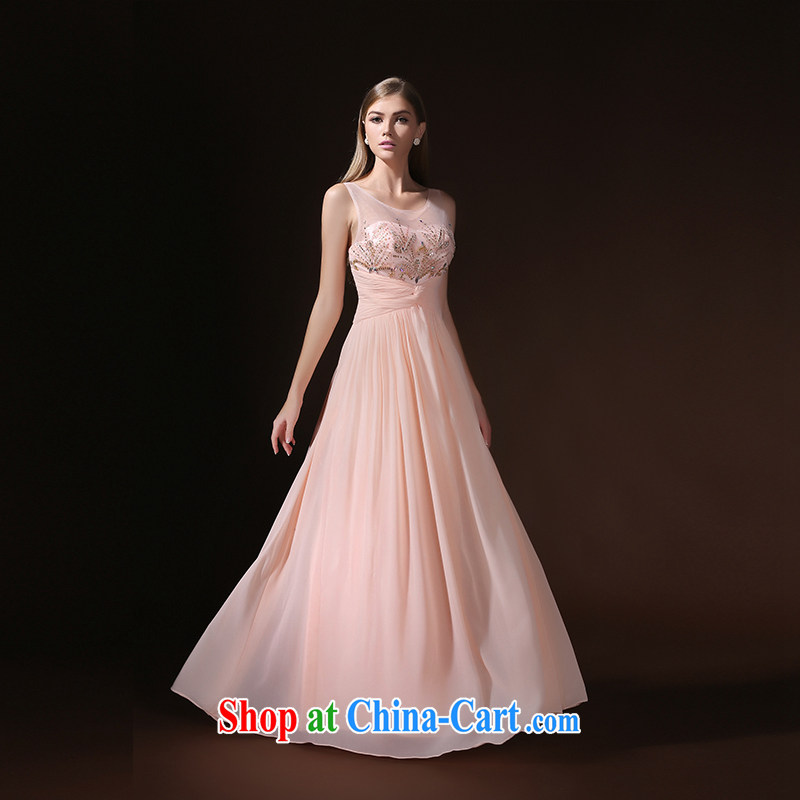 According to Lin Sa 2015 new dress long, Mr Ronald ARCULLI, pink bridal toast wedding service long skirt Evening Dress banquet dress pink tailored Advisory Service, according to Lin, Elizabeth, and shopping on the Internet