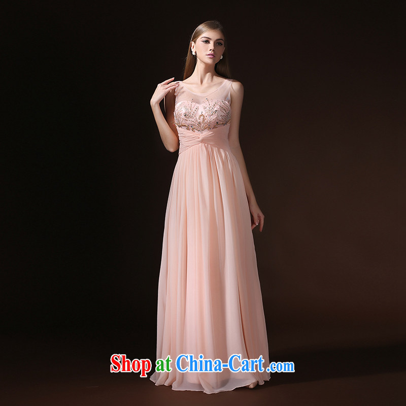 According to Lin Sa 2015 new dress long, Mr Ronald ARCULLI, pink bridal toast wedding service long skirt Evening Dress banquet dress pink tailored Advisory Service, according to Lin, Elizabeth, and shopping on the Internet