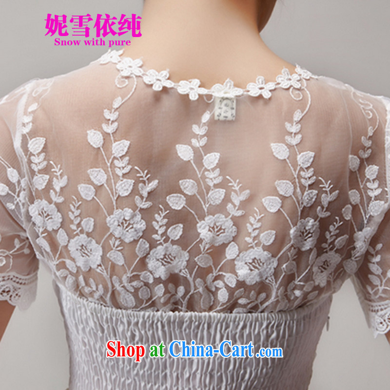 Connie snow in accordance with a 2015 summer new Korean sweet lace dress sense of beauty dresses bridesmaid dresses small dress 1000 white M, Connie snow in plain (SNOW WITH PURA), online shopping