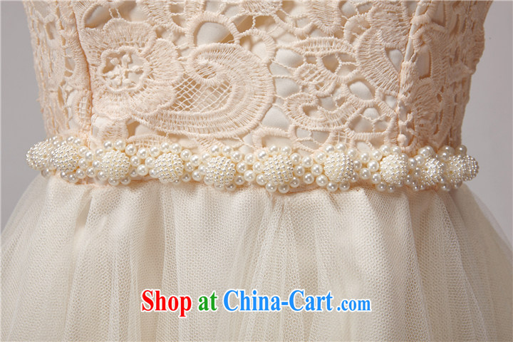 Connie snow in accordance with a 2015 summer lace hook spent manually staple Princess Pearl shaggy dress yarn Web elastic waist dress dress bridesmaid dress 983 apricot L pictures, price, brand platters! Elections are good character, the national distribution, so why buy now enjoy more preferential! Health