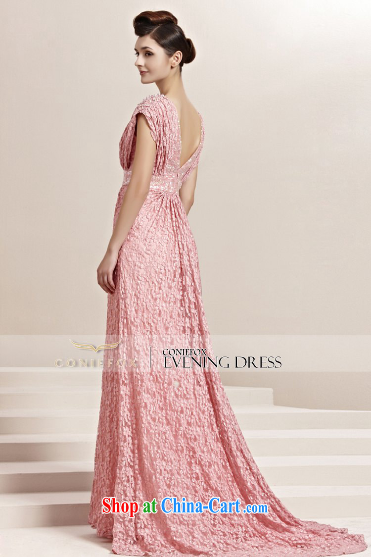 Creative Fox Evening Dress 2015 new deep V graphics thin dress pink bridal wedding dress banquet toast wedding dresses bridesmaid dress 30,123 picture color XXL pictures, price, brand platters! Elections are good character, the national distribution, so why buy now enjoy more preferential! Health