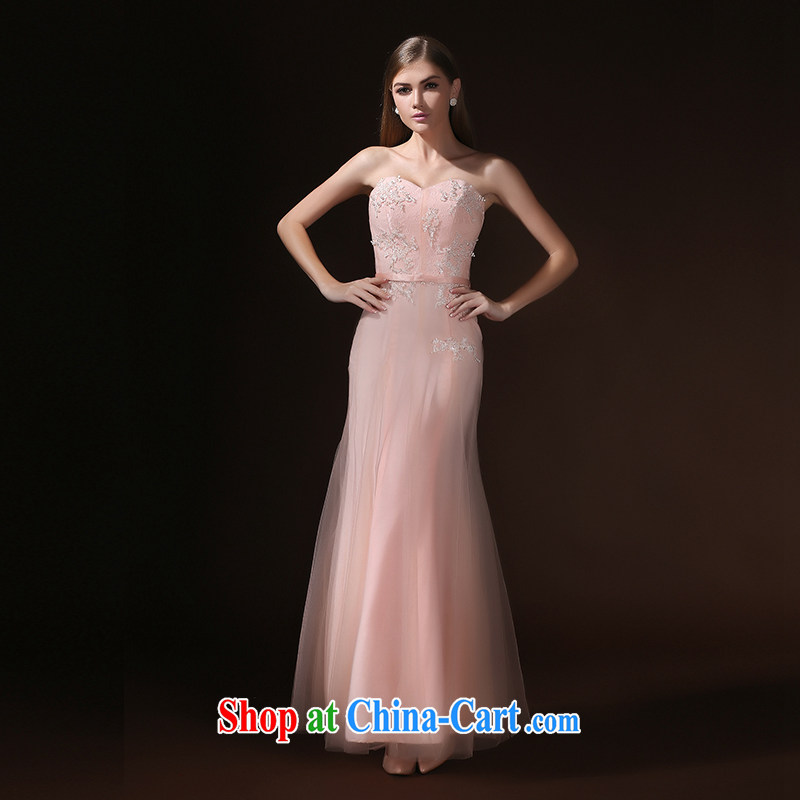 According to Lin Sha Evening Dress 2015 new spring and summer wiped his chest bridal wedding toast serving long, dinner gatherings will dress dress girls pink tailored Advisory Service, according to Lin, Elizabeth, and shopping on the Internet