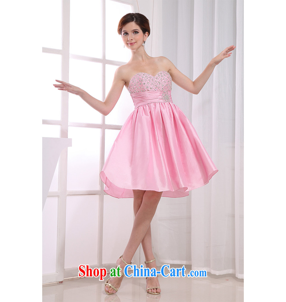 The beautiful yarn bare chest heart-shaped collar short skirts and stylish beauty purely manual staple Pearl minimalist atmosphere bridesmaid toast wedding photography short skirts 2015 new. Pictures, price, brand platters! Elections are good character, the national distribution, so why buy now enjoy more preferential! Health