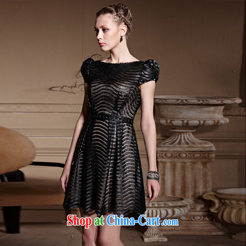 Creative Fox dress high-end custom dress new stylish short banquet small dress upscale black graphics thin shaggy small short skirt 82,031 picture color tailored creative Fox (coniefox), online shopping