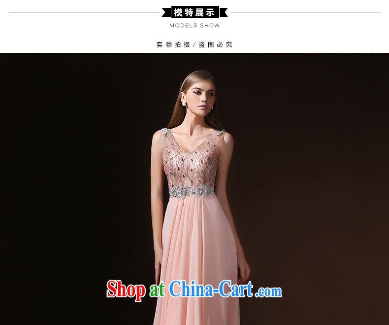 According to Lin new dual-shoulder V for Korean long small tail bridal toasting banquet evening dress stylish summer 2015 spring pink tailored Advisory Service pictures, price, brand platters! Elections are good character, the national distribution, so why buy now enjoy more preferential! Health