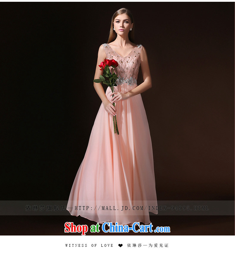 According to Lin new dual-shoulder V for Korean long small tail bridal toasting banquet evening dress stylish summer 2015 spring pink tailored Advisory Service pictures, price, brand platters! Elections are good character, the national distribution, so why buy now enjoy more preferential! Health