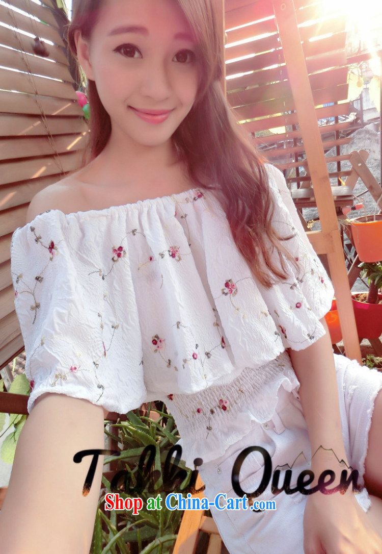 Class Cheuk-yan 2015 Korean summer New Field shoulder the shoulder cherry blossoms (Sakura) cool the waist girls stylish shirt pale pink pictures, price, brand platters! Elections are good character, the national distribution, so why buy now enjoy more preferential! Health