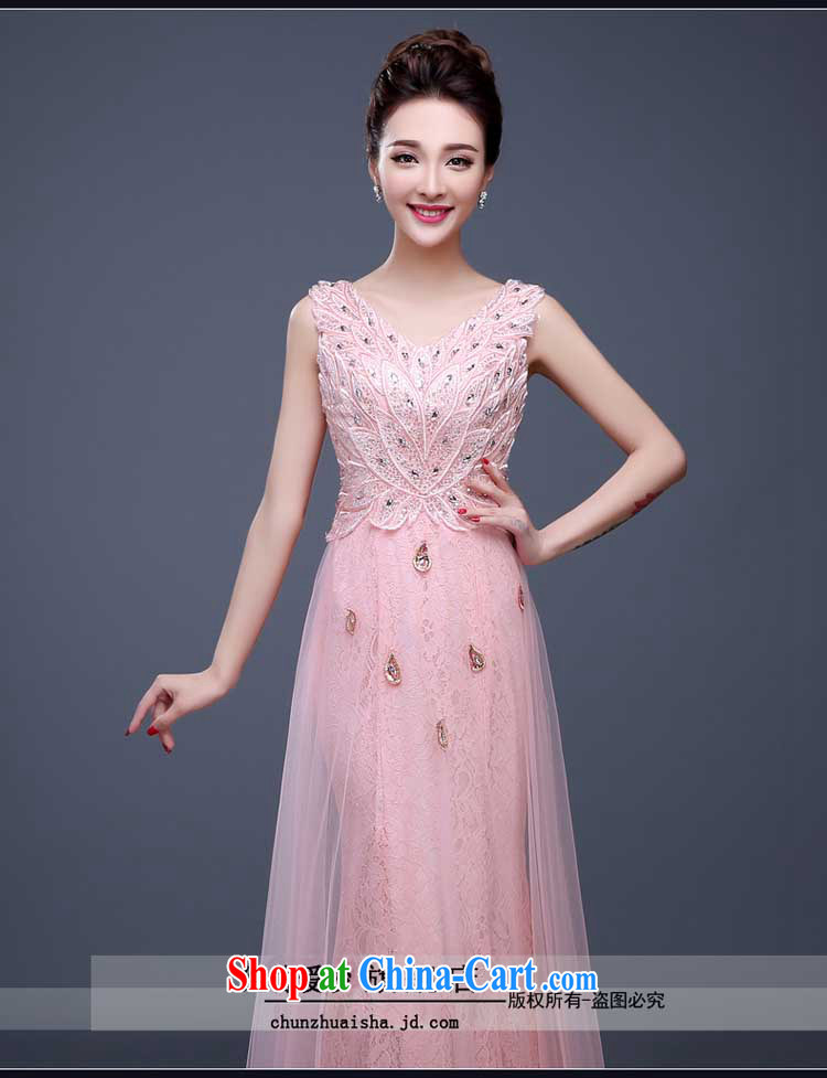 Evening Dress 2015 new summer short banquet dress dress girl bride toast wedding clothes stylish field shoulder pink M pictures, price, brand platters! Elections are good character, the national distribution, so why buy now enjoy more preferential! Health