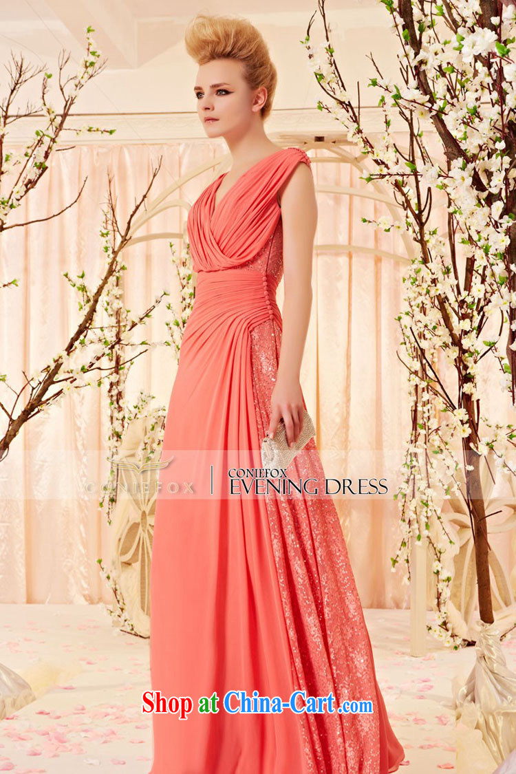 Creative Fox Evening Dress 2015 new wrinkles V collar dress lace, dress wedding dresses toast long bridesmaid dress 30,280 picture color XL pictures, price, brand platters! Elections are good character, the national distribution, so why buy now enjoy more preferential! Health