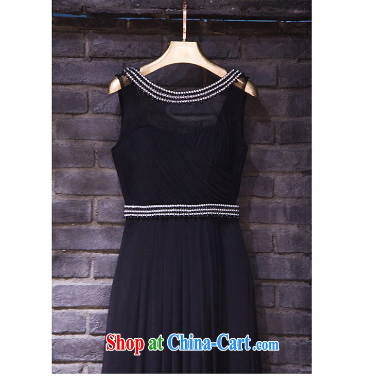 Love Life and elegant parquet drilling 2015 summer New Field shoulder-neck black long dresses banquet dress wedding dress uniform toast black XXL pictures, price, brand platters! Elections are good character, the national distribution, so why buy now enjoy more preferential! Health