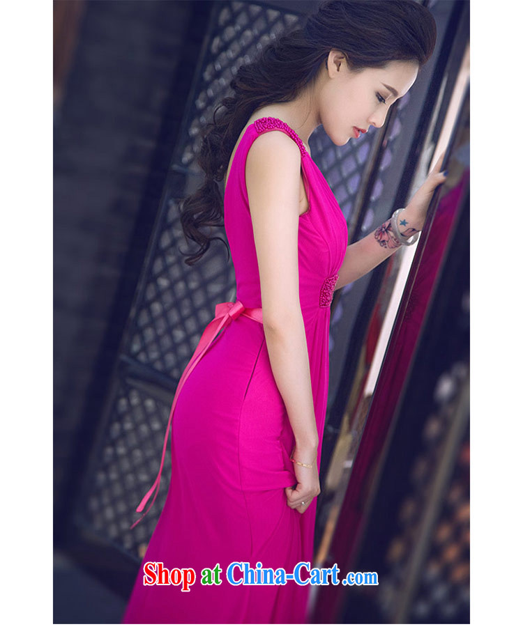 Love Life Korean Deep V for summer 2015 New Field shoulder solid-colored evening gown dress bridal wedding toast clothing bridesmaid serving the red XXL pictures, price, brand platters! Elections are good character, the national distribution, so why buy now enjoy more preferential! Health