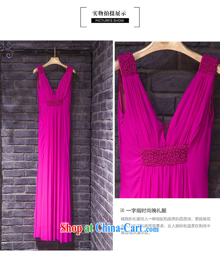 Love Life Korean Deep V for summer 2015 New Field shoulder solid-colored evening gown dress bridal wedding toast clothing bridesmaid serving the red XXL pictures, price, brand platters! Elections are good character, the national distribution, so why buy now enjoy more preferential! Health
