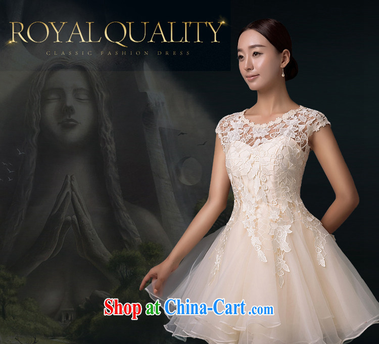 The Greek, Mona Lisa (XILUOSHA) bridal toast serving evening dress 2015 new summer short stylish wedding dress the wedding bridesmaid dress serving champagne champagne color XXL pictures, price, brand platters! Elections are good character, the national distribution, so why buy now enjoy more preferential! Health