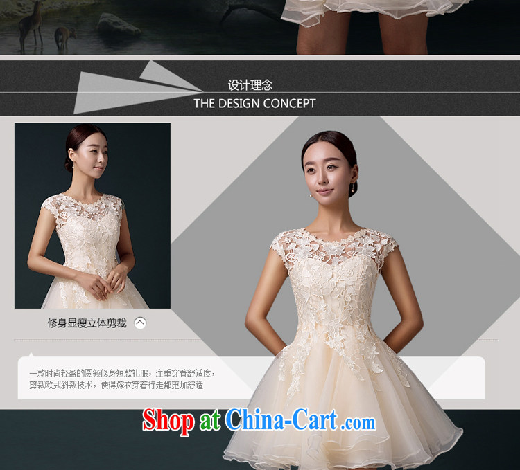 The Greek, Mona Lisa (XILUOSHA) bridal toast serving evening dress 2015 new summer short stylish wedding dress the wedding bridesmaid dress serving champagne champagne color XXL pictures, price, brand platters! Elections are good character, the national distribution, so why buy now enjoy more preferential! Health
