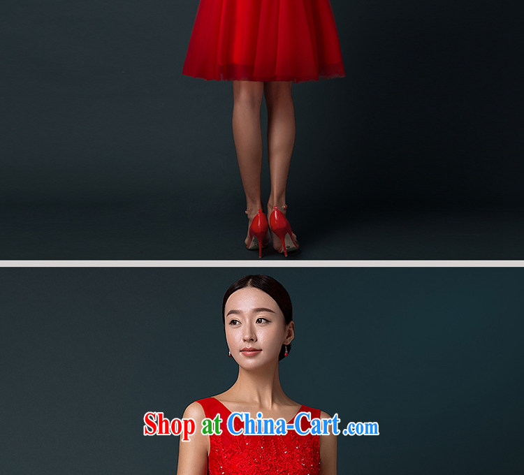 The Greek, Mona Lisa (XILUOSHA) bride toast wedding clothes dress 2015 new stylish double-shoulder bridal gown girls small dress summer short red XXL pictures, price, brand platters! Elections are good character, the national distribution, so why buy now enjoy more preferential! Health