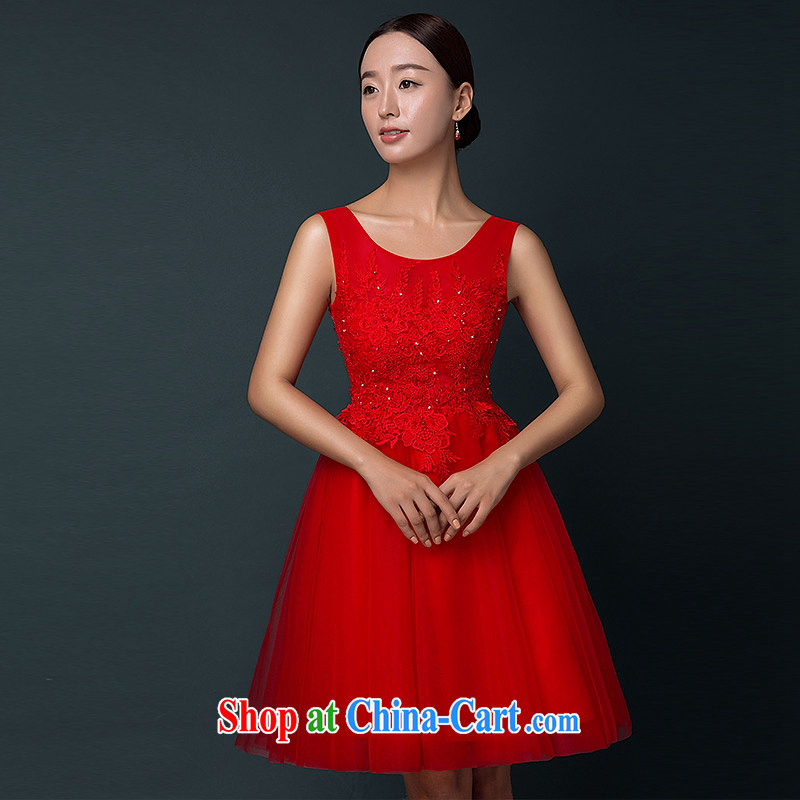 The Greek Cypriot, Mona Lisa (XILUOSHA) bride toast wedding clothes dress 2015 new stylish double-shoulder bridal gown girls small dress summer short, red XXL, the Greek Cypriot, Mona Lisa (XILUOSHA), online shopping